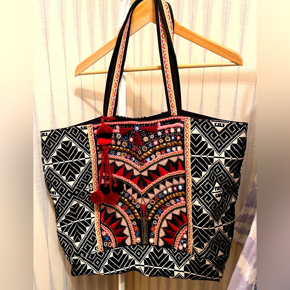 America & Beyond Embellished Tote